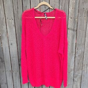 TORRID Sleep Red V-Neck Sweater